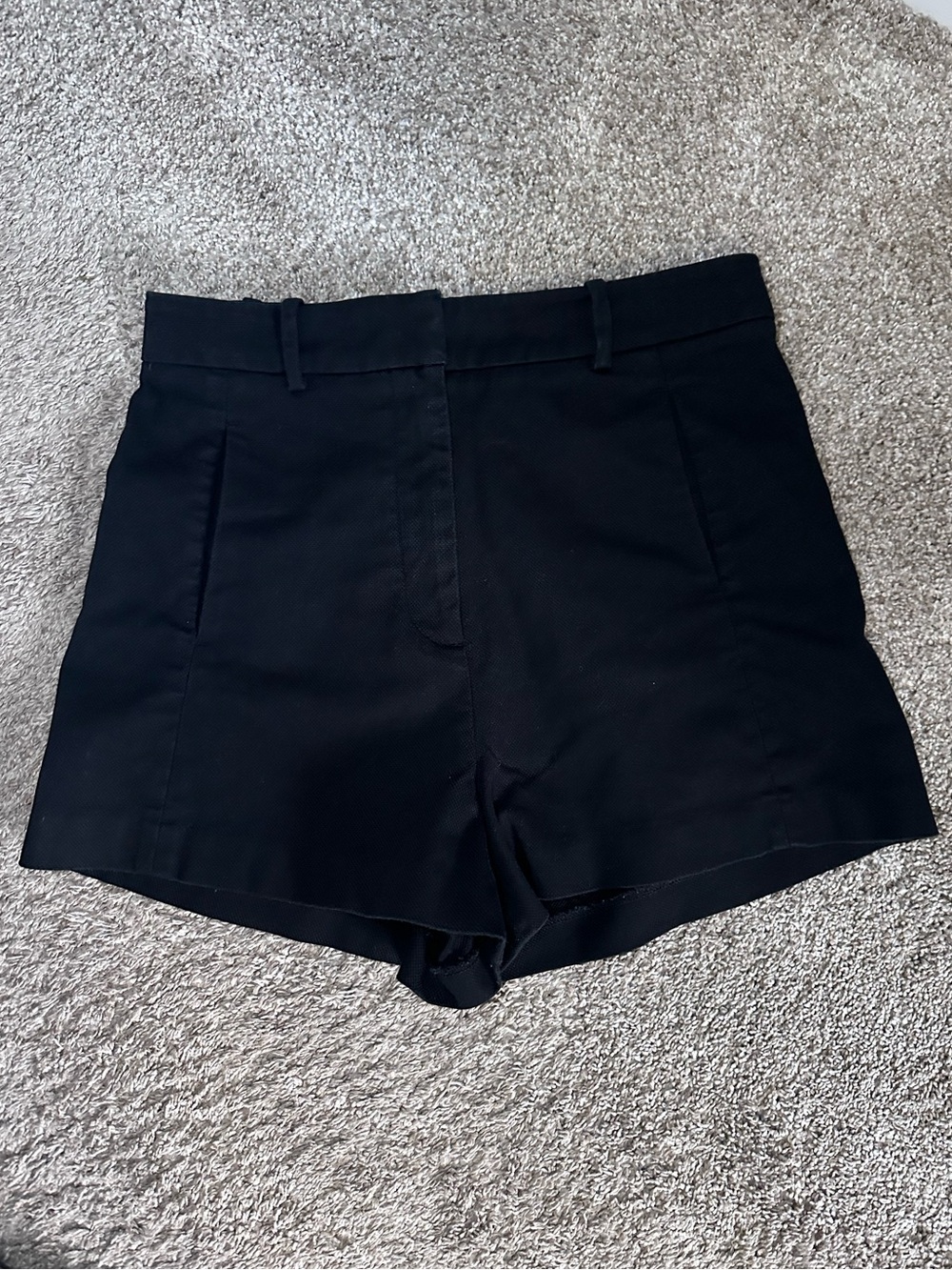 Victoria's Secret High-Waist Black Tailored Shorts